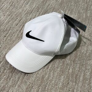 Nike Classic White Hat with Black Swoosh